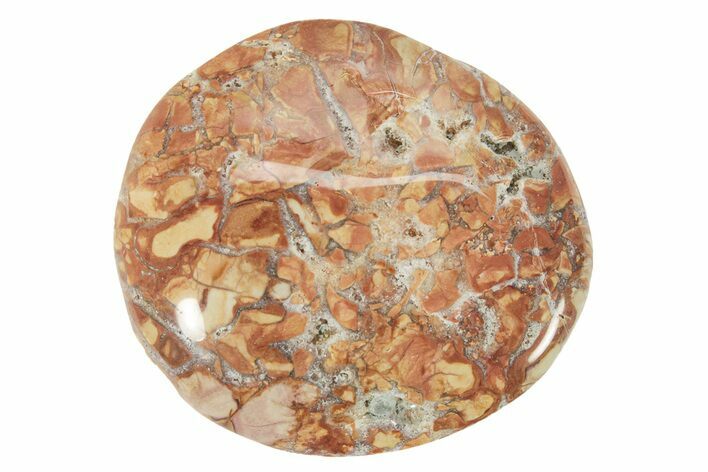 Polished Ibis Jasper Palm Stone - Madagascar #181580